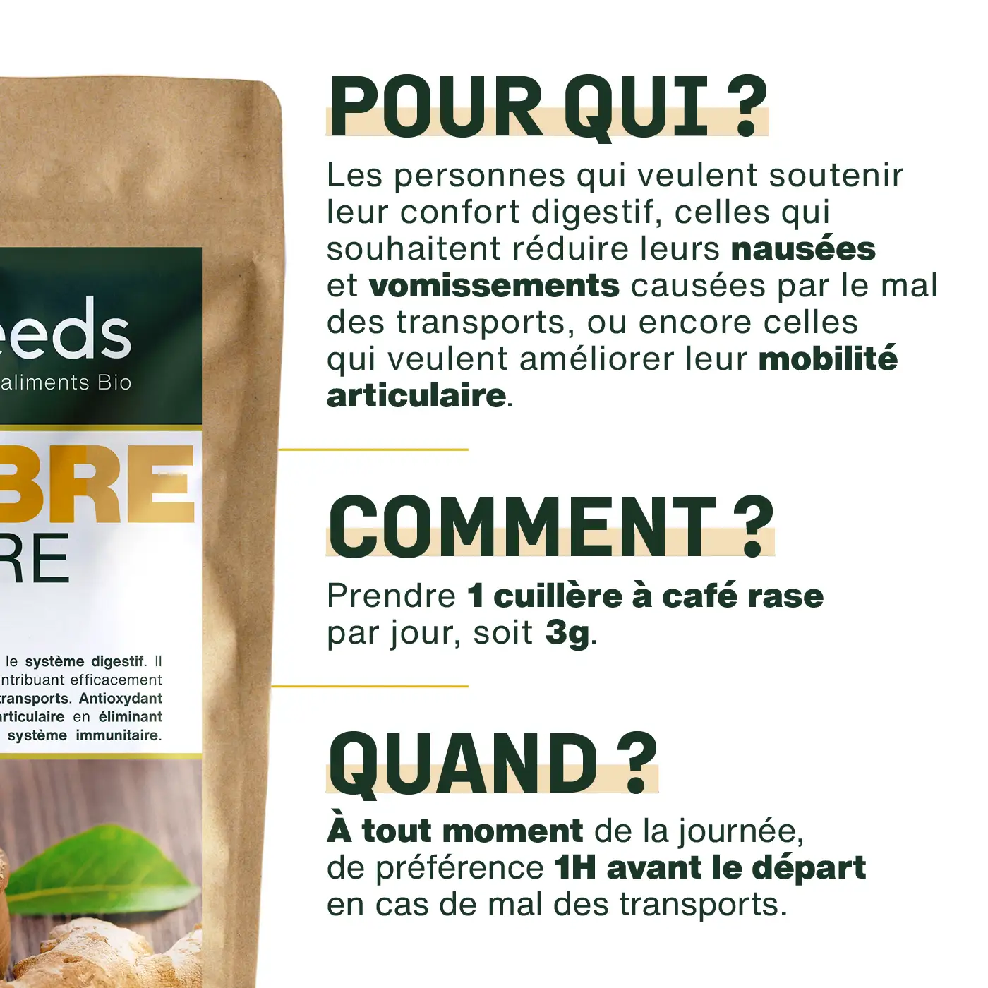 Gingembre en poudre Bio 200G - Image 4