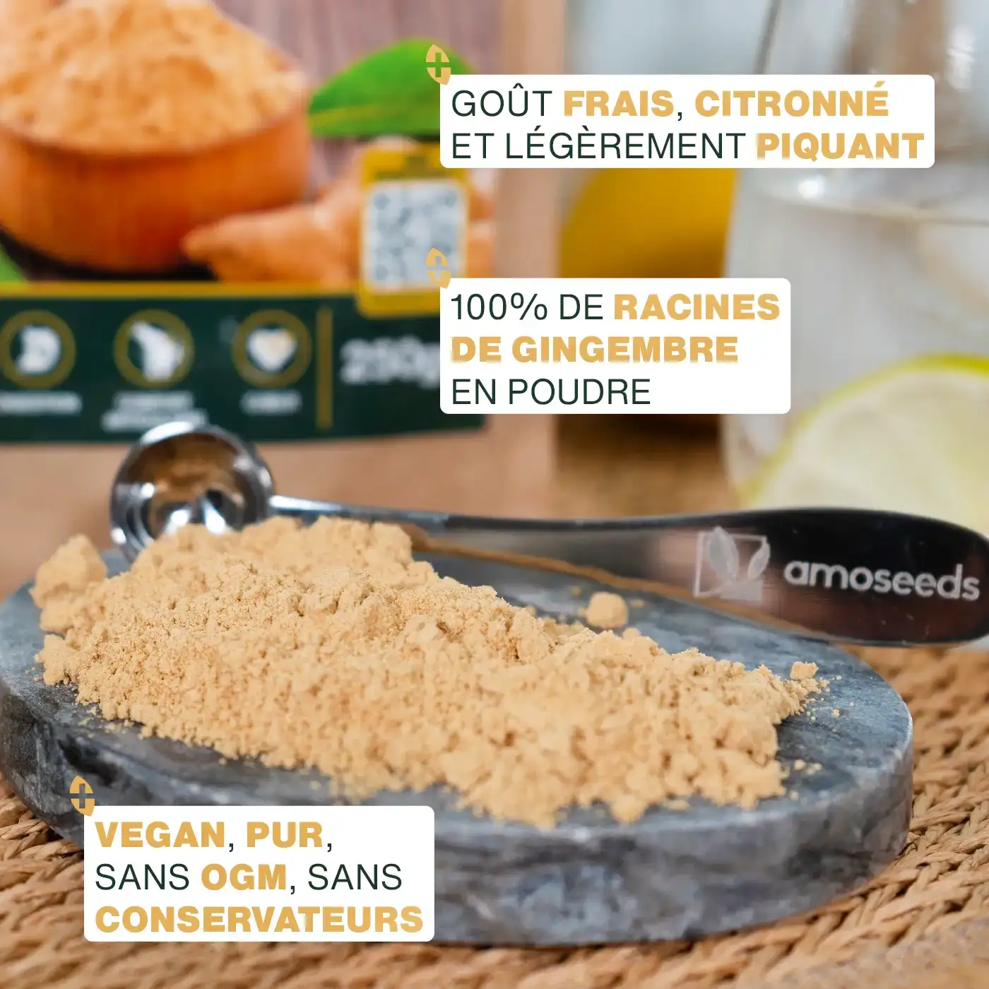 Gingembre en poudre Bio 500G - Image 3