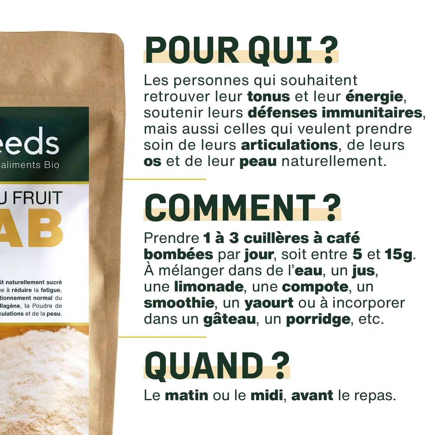 Baobab en poudre Bio 500g - Image 4