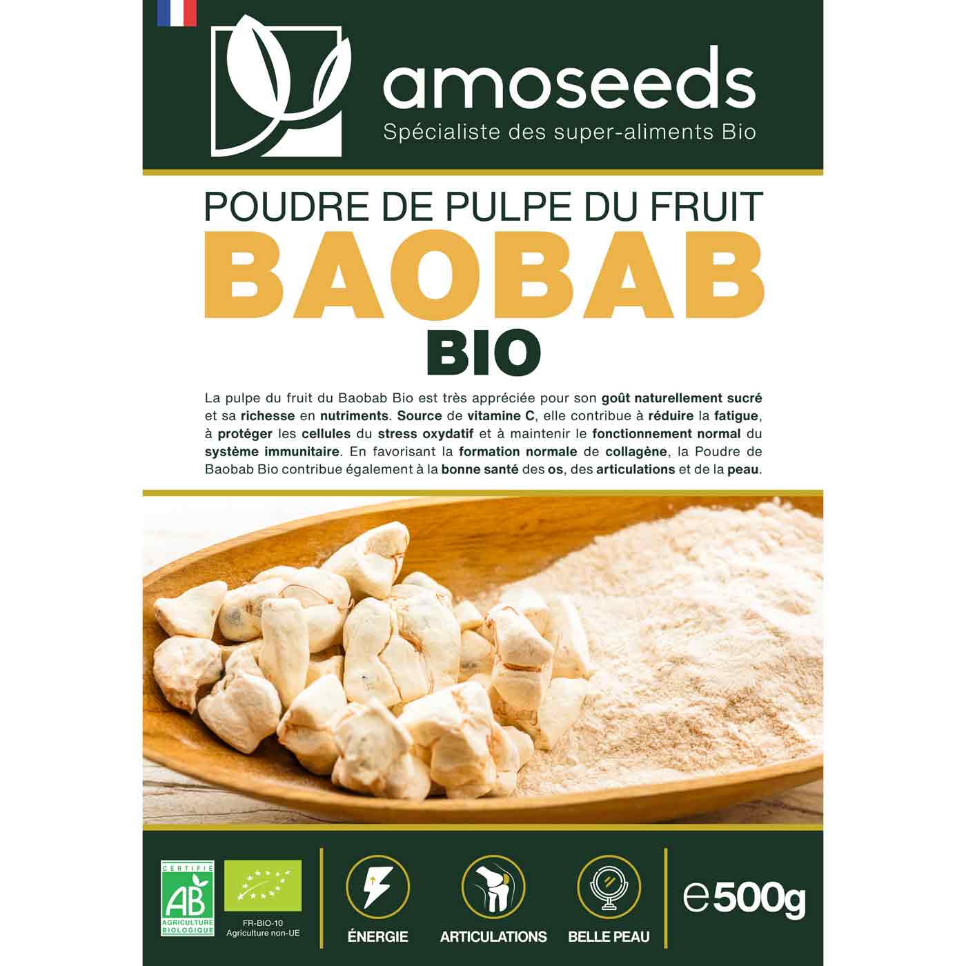 Baobab en poudre Bio 500g - Image 7