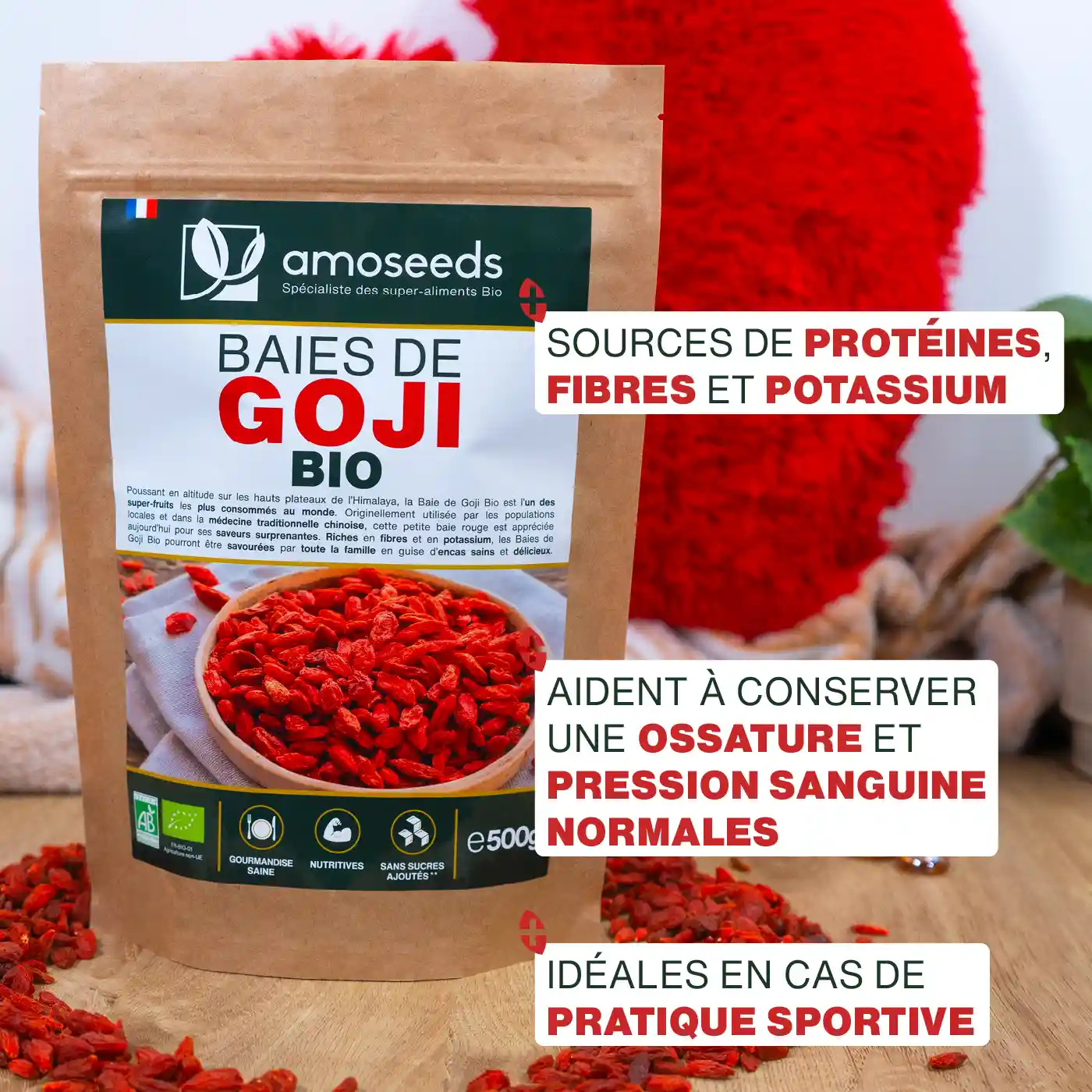 Baies de Goji Bio 500g - Image 2